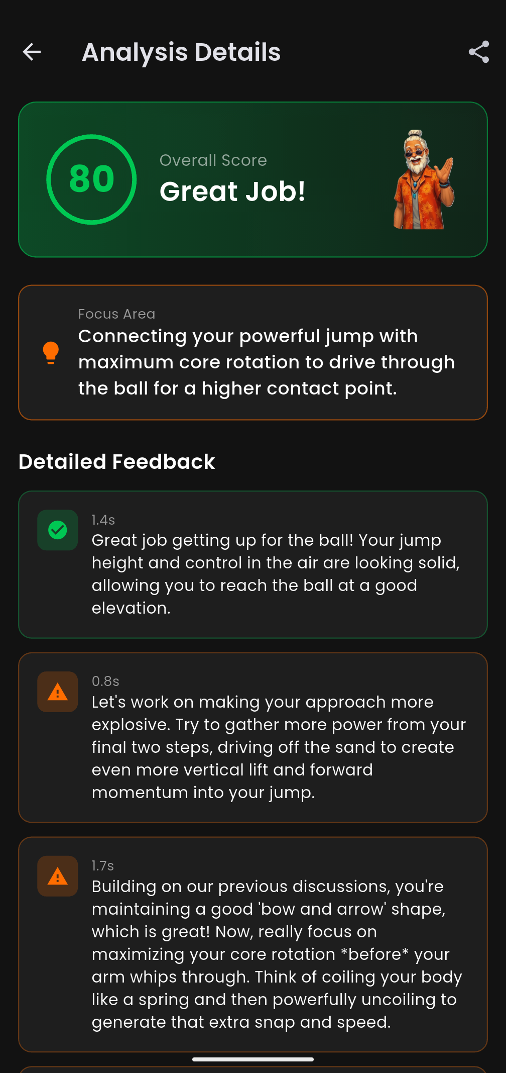 Beach Coach App Screenshot 3